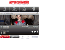 Tablet Screenshot of advancedmobilefleet.com